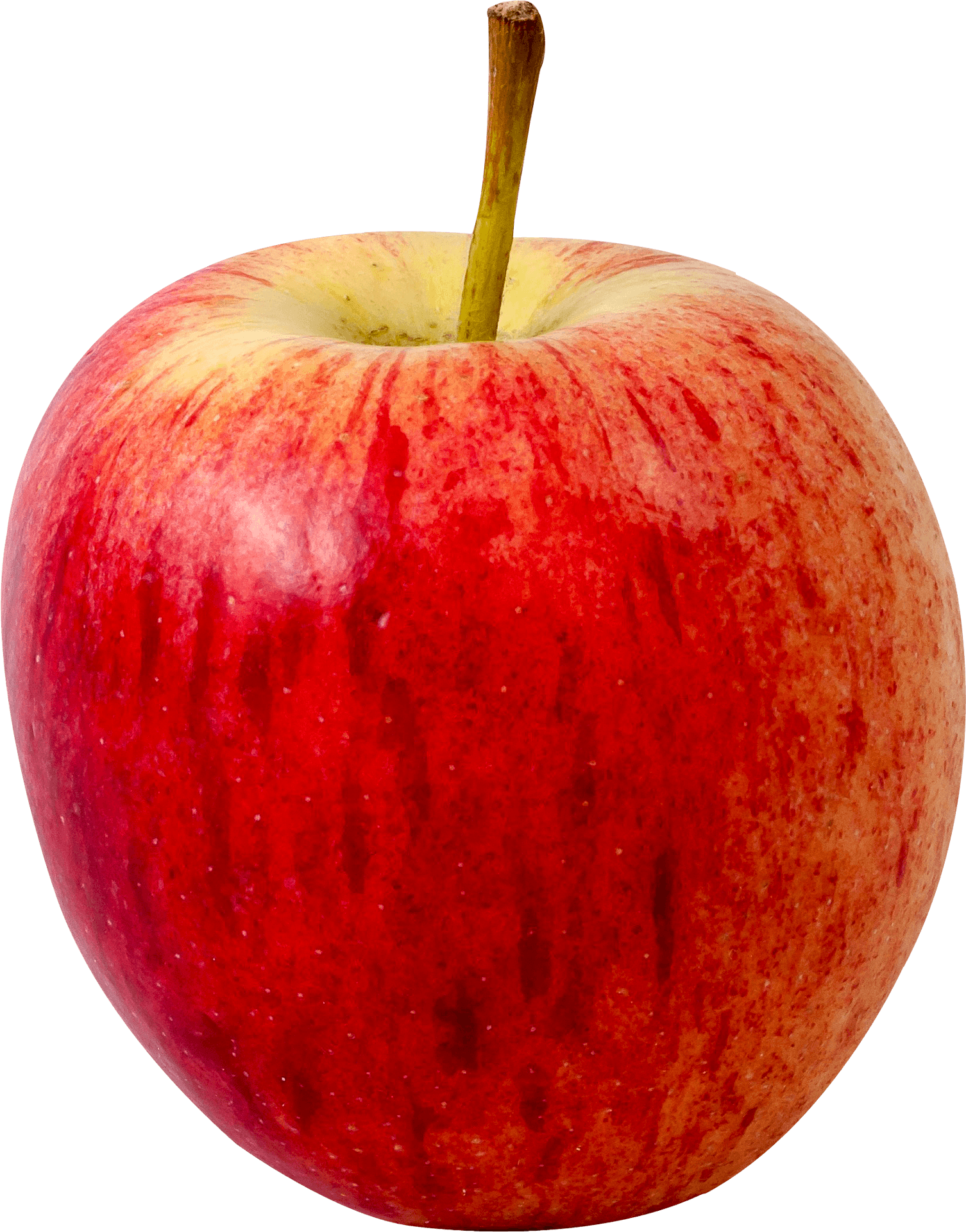 Red Apple Single Fruit PNG Image