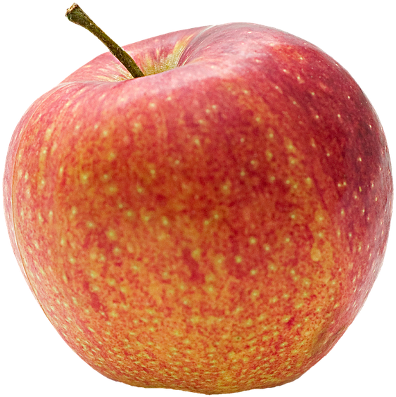 Red Apple Single Fruit PNG Image