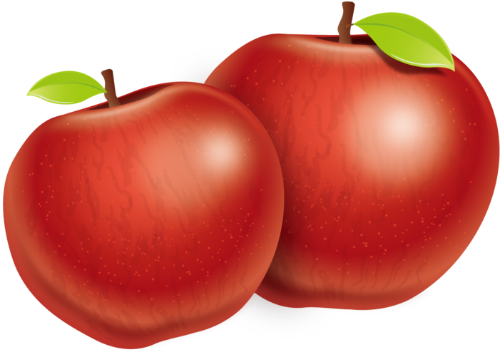 Red Apples Illustration PNG Image