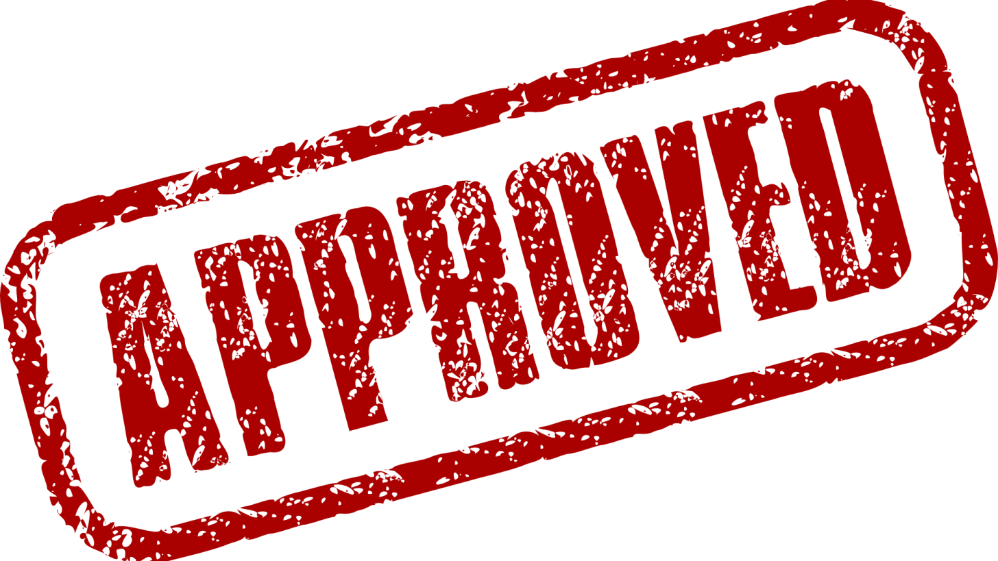 Red Approved Stamp Graphic PNG Image