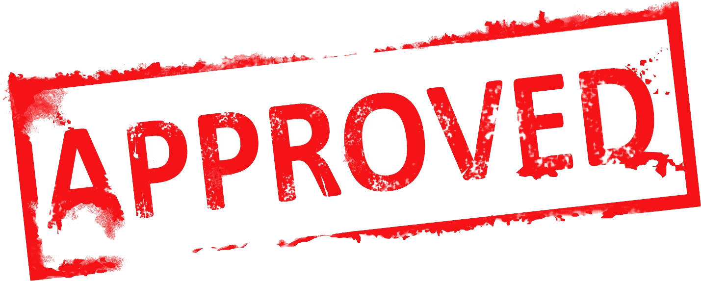 Red Approved Stamp PNG Image