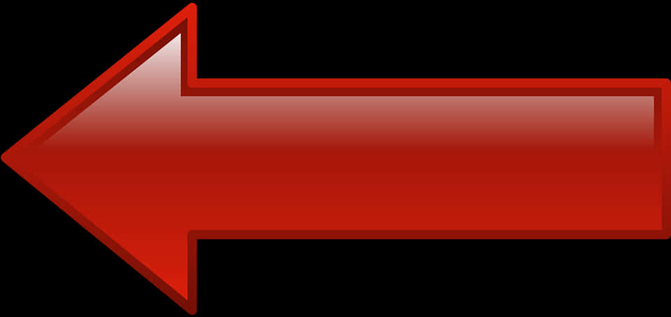 Red Arrow Direction Indicator PNG Image