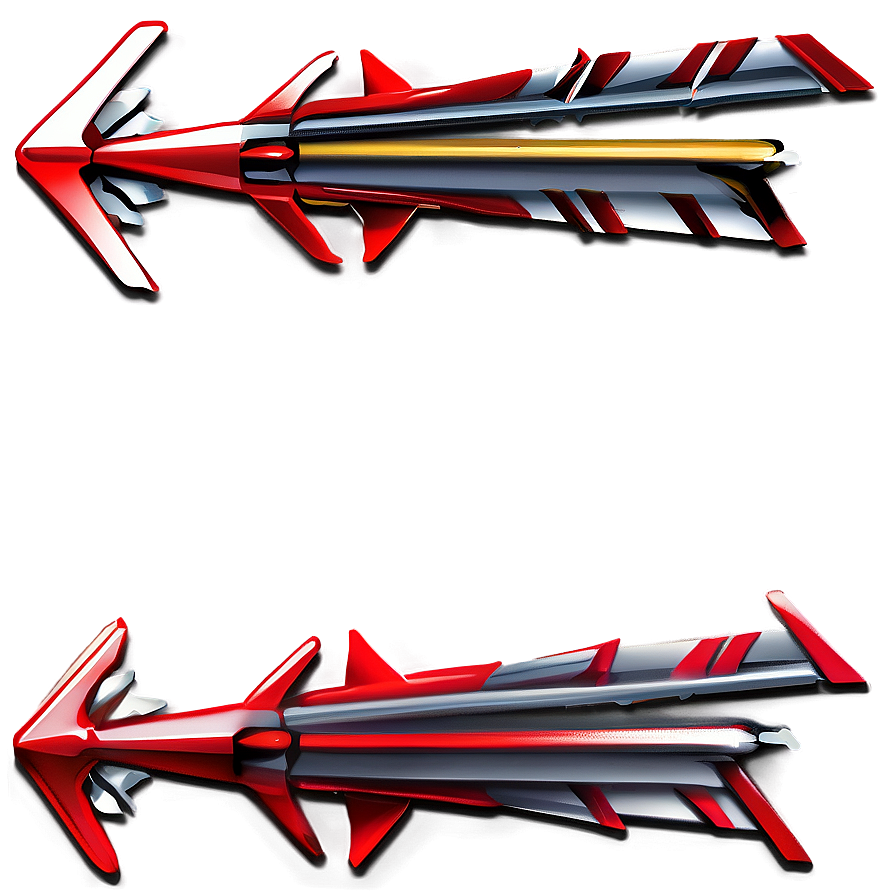 Red Arrow Divider Png Oan5 PNG Image