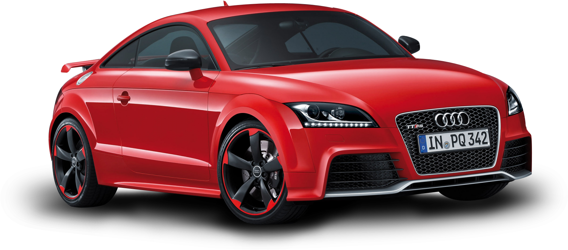 Red Audi T T S Coupe Sports Car PNG Image