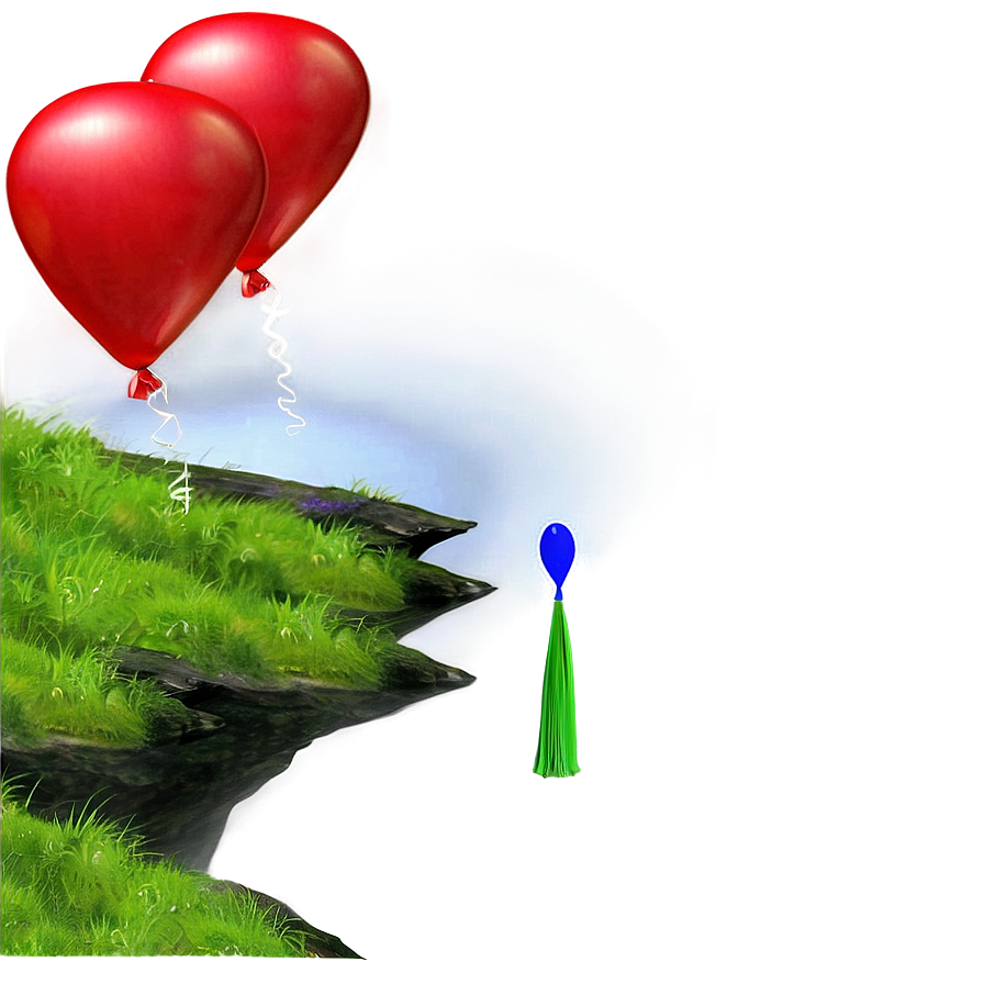 Red Balloons In Nature Png Deo79 PNG Image