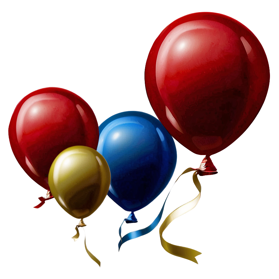 Red Balloons In The Wind Png 46 PNG Image