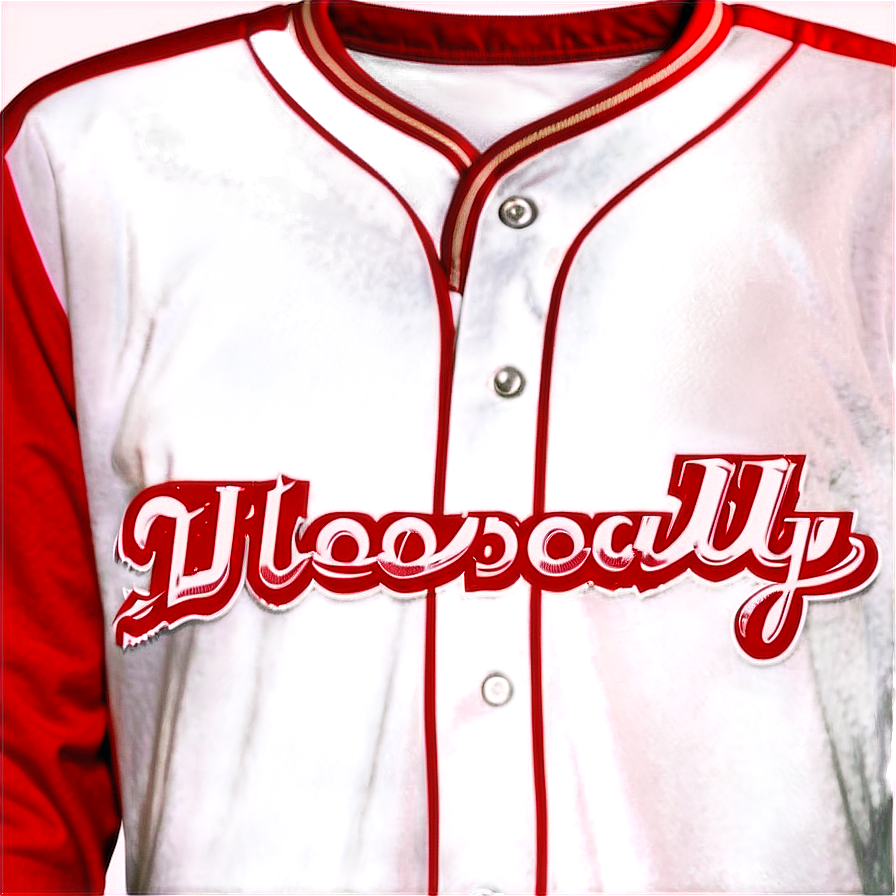 Red Baseball Jersey Png 06282024 PNG Image