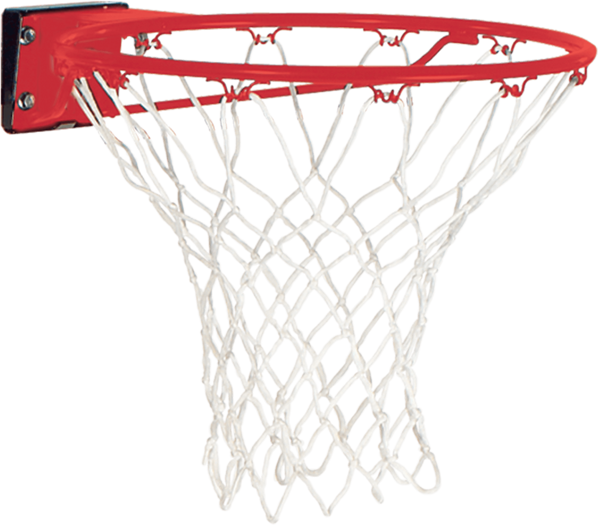 Red Basketball Hoop Net PNG Image