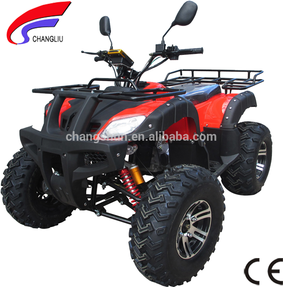 Red Black A T V Quad Bike PNG Image