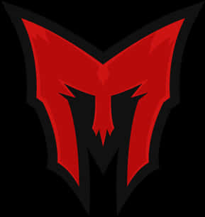 Red Black Gamer Logo PNG Image