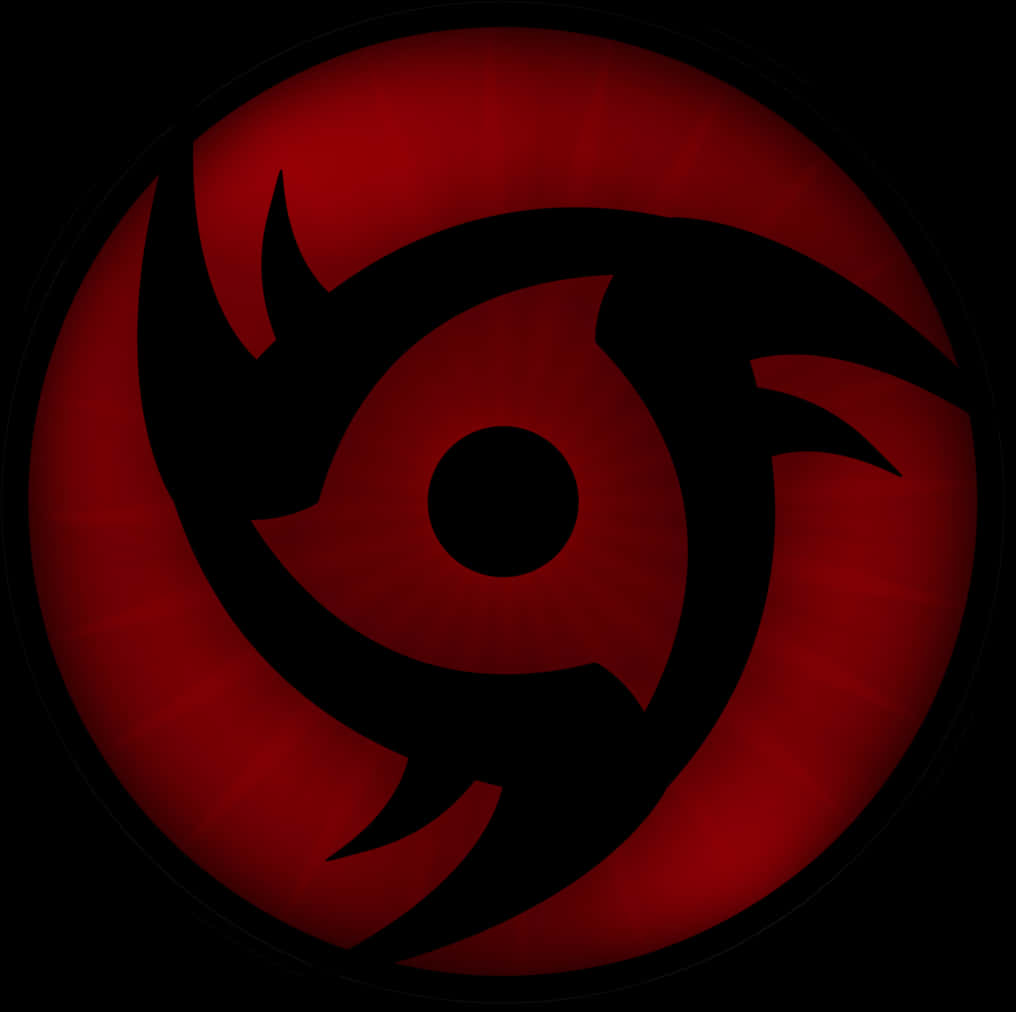 Red Black Tribal Dragon Eye PNG Image