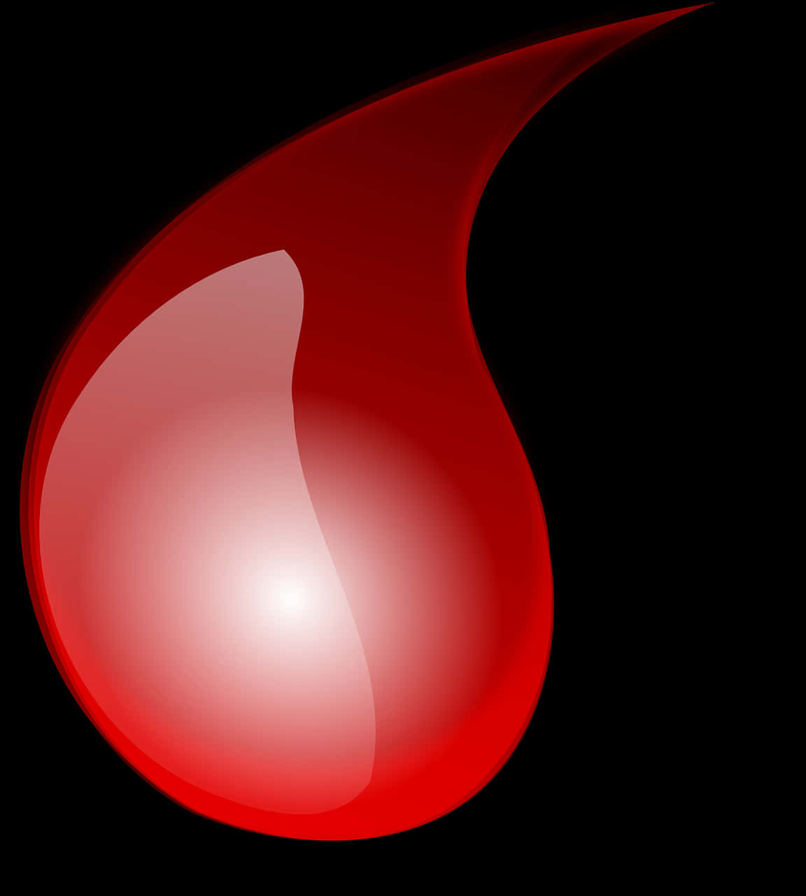 Red Blood Drop Graphic PNG Image