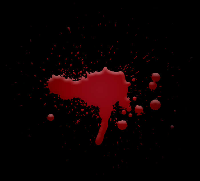 Red Blood Splatter Dark Background PNG Image