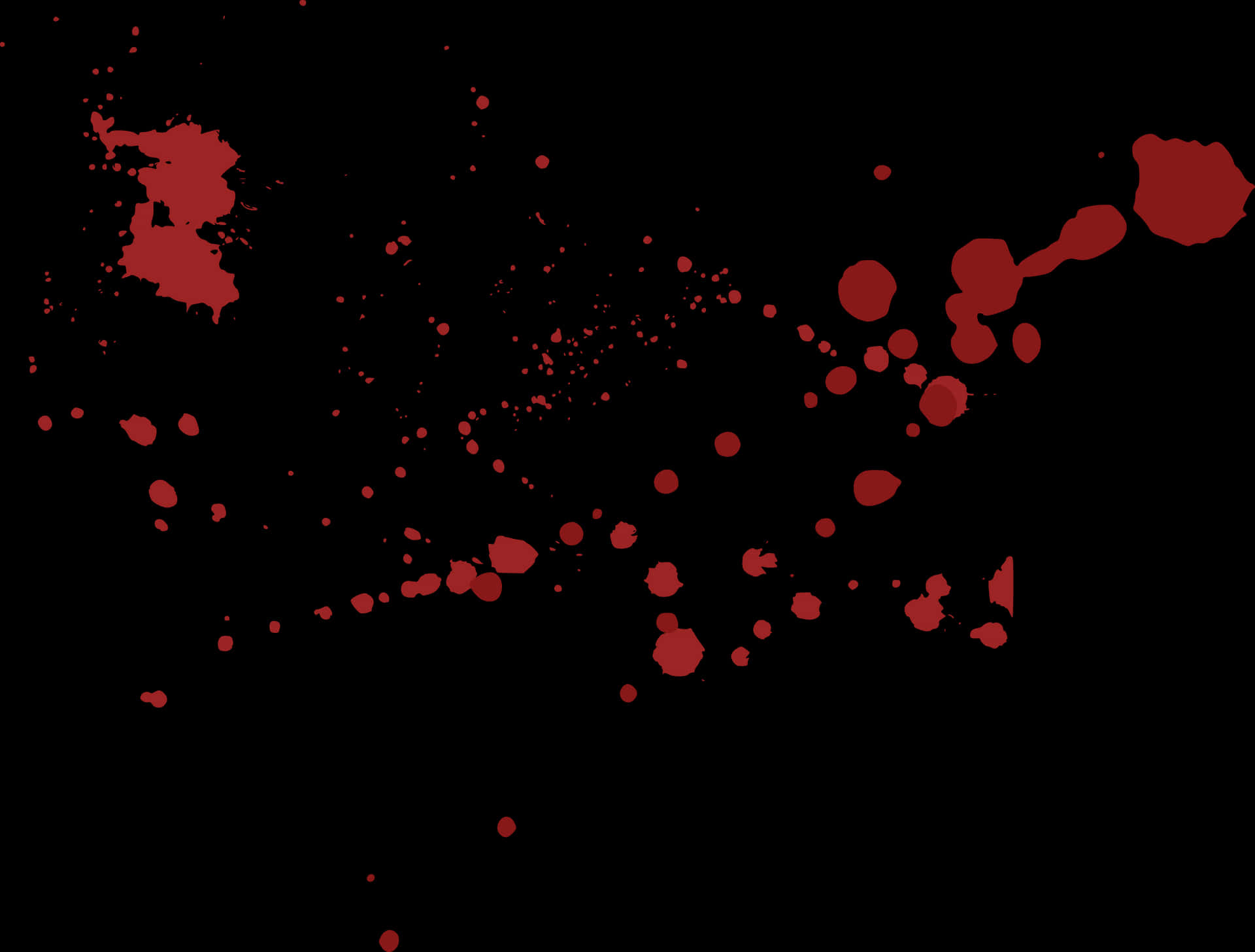 Red Blood Splatter Pattern PNG Image