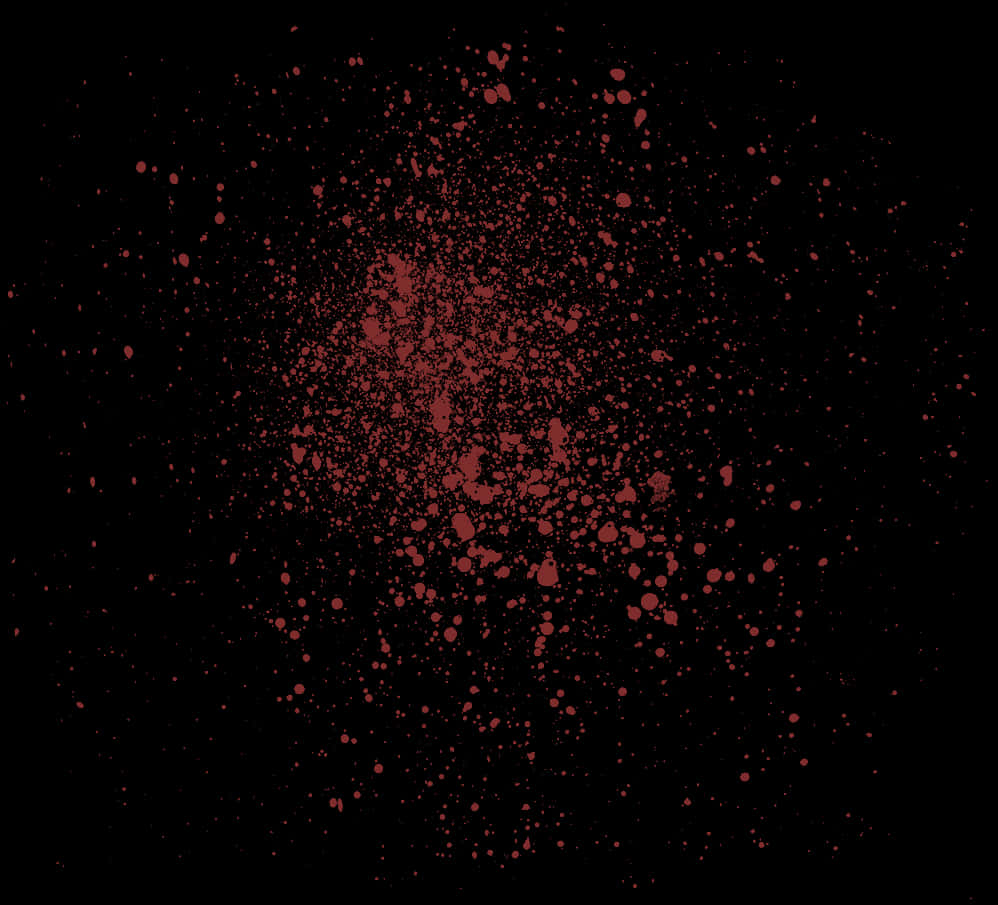 Red Blood Splatter Pattern Dark Background PNG Image