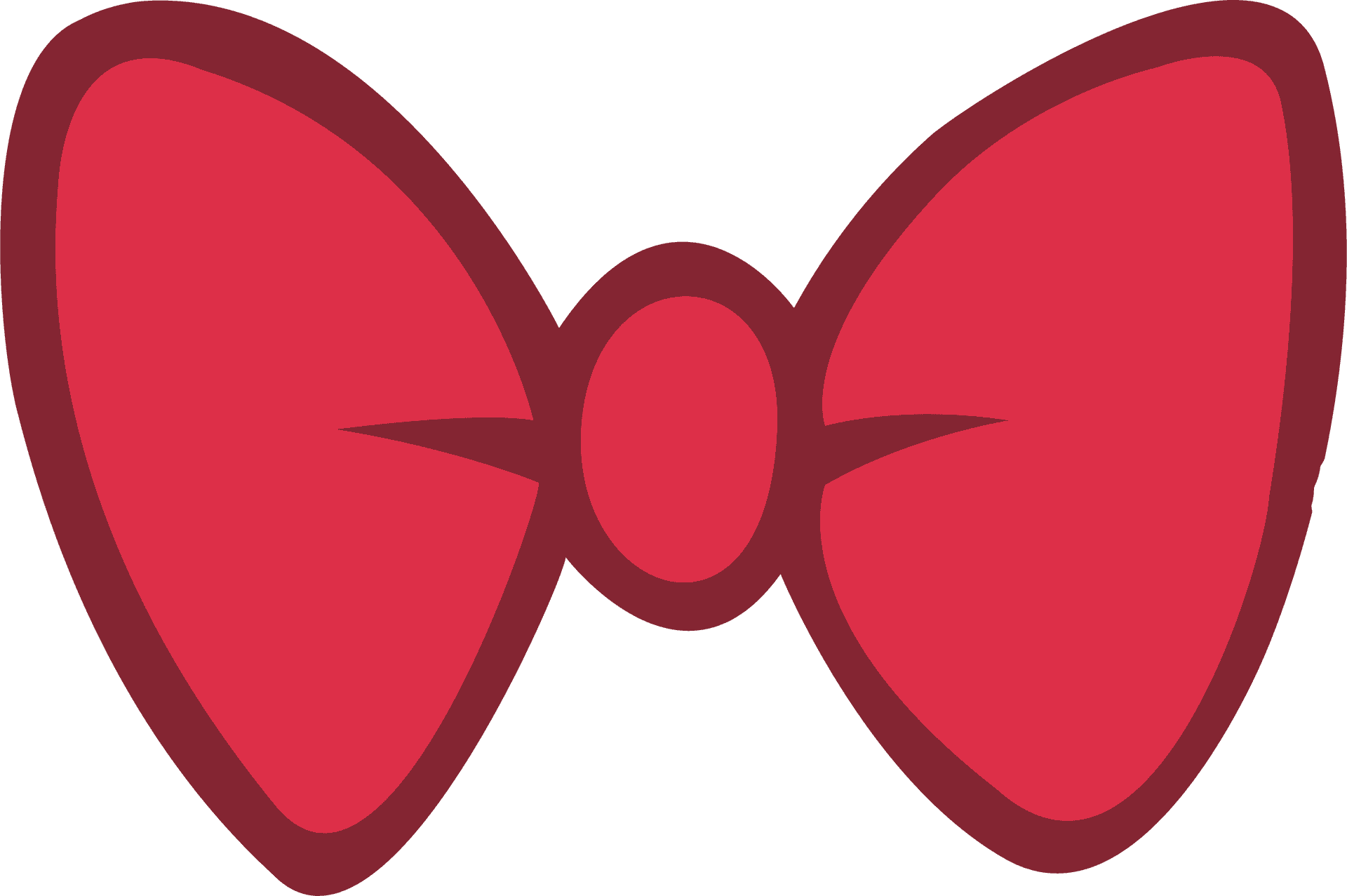 Red Bow Graphic PNG Image