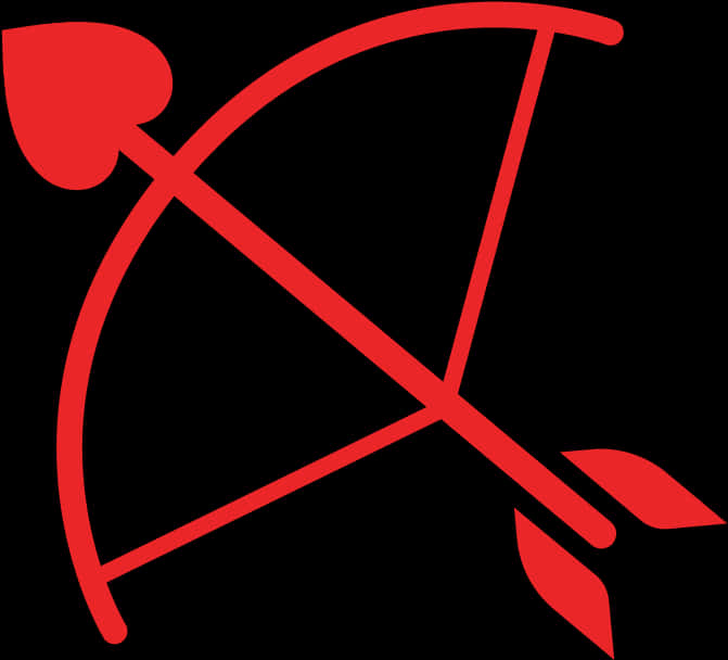 Red Bowand Arrow Icon PNG Image