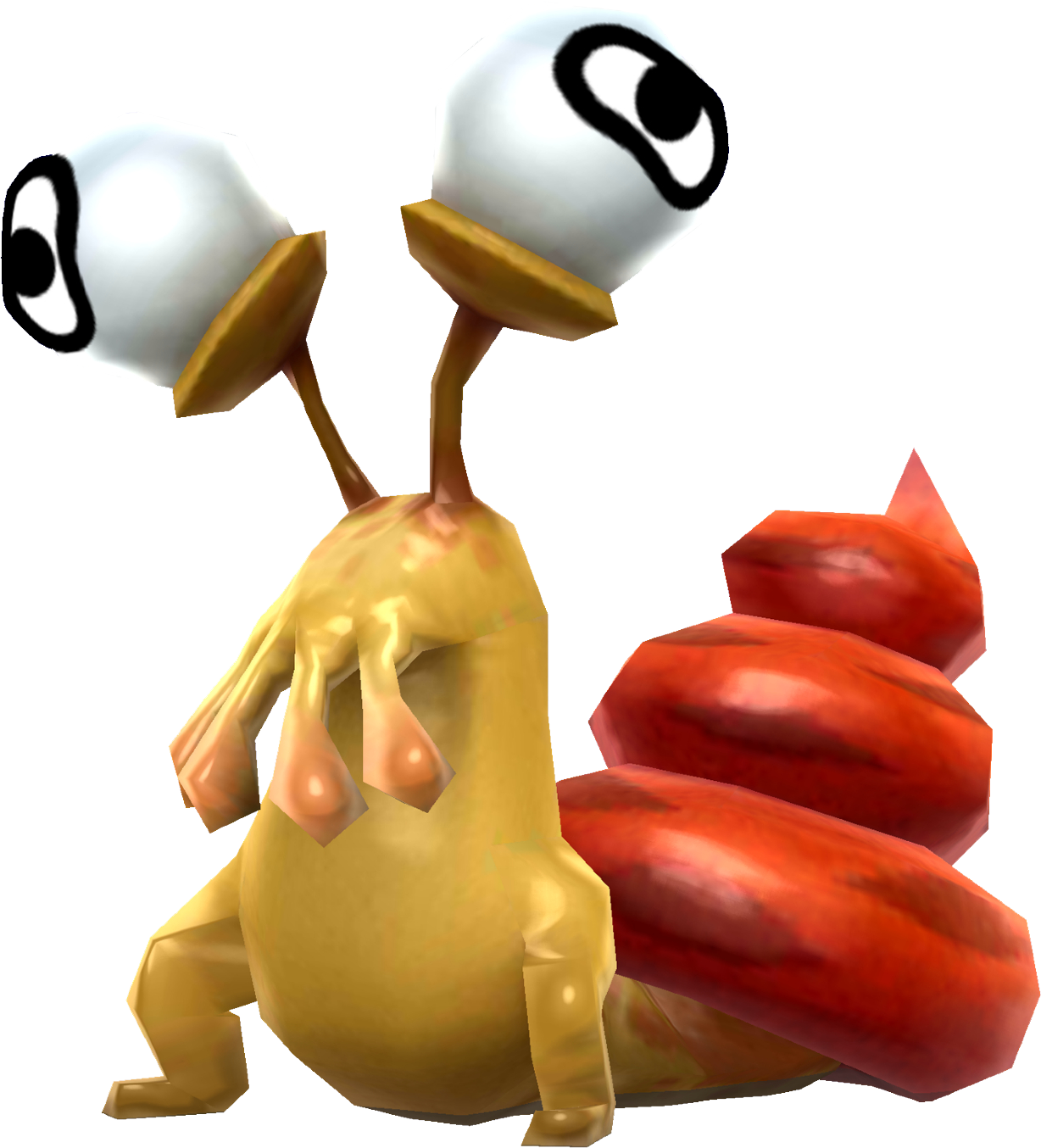 Red Bulborb Character Render PNG Image