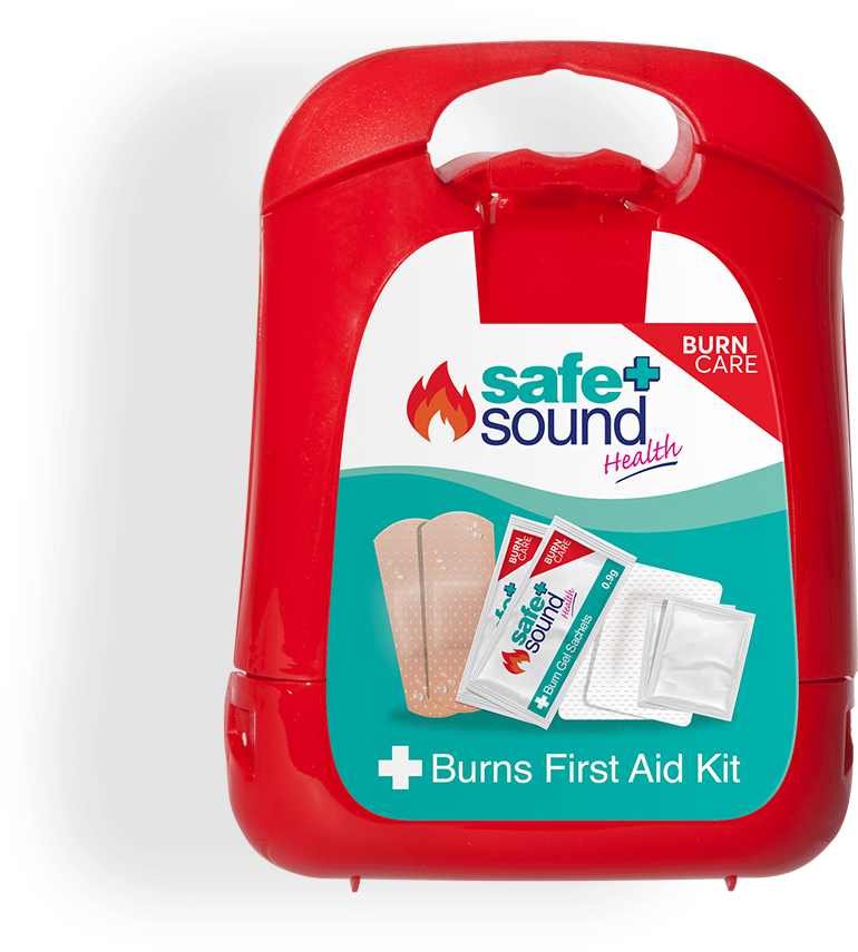 Red Burns First Aid Kit PNG Image