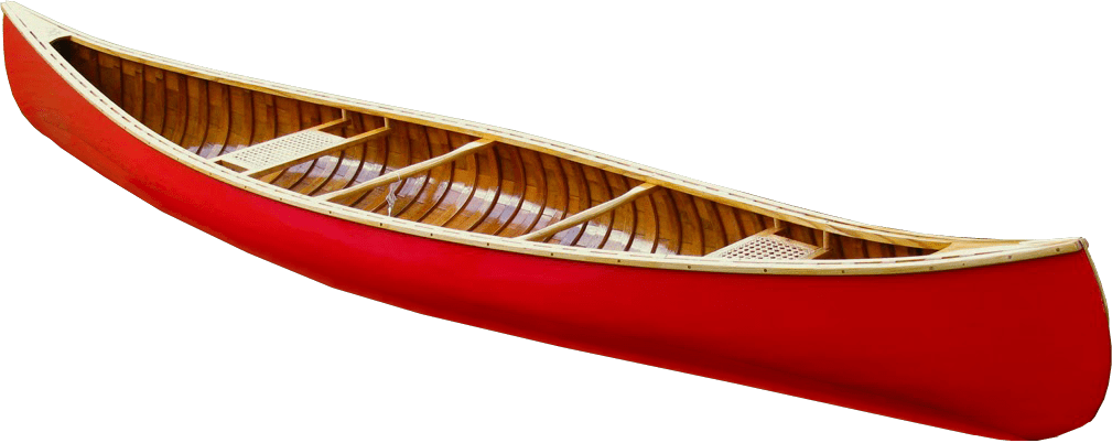 Red Canoe Isolatedon Transparent Background PNG Image