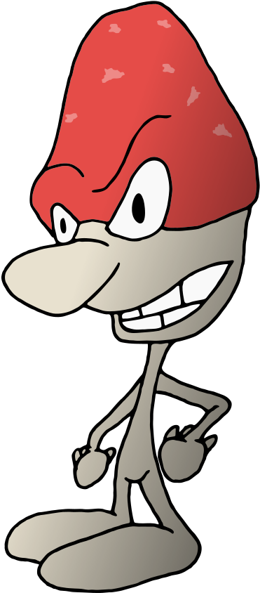 Red Capped Cartoon Character.png PNG Image