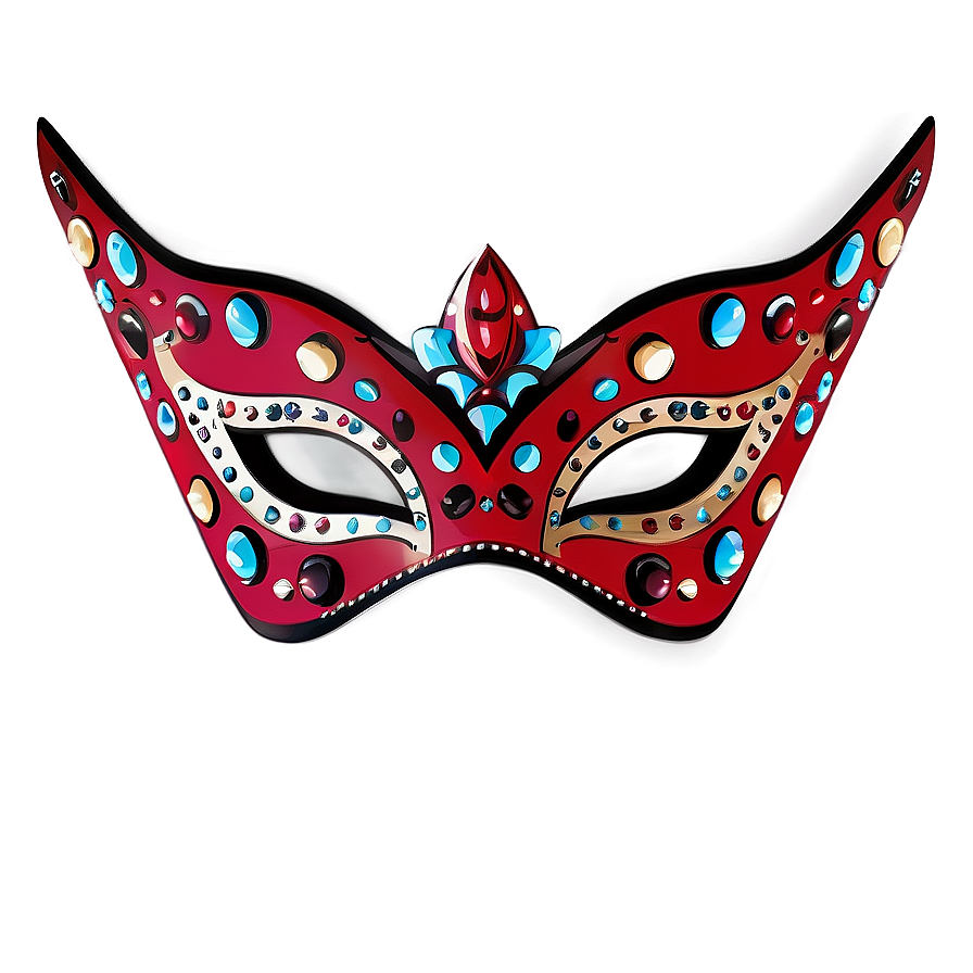 Red Carnival Mask Png Ifc PNG Image