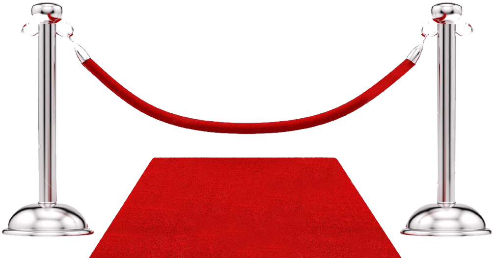 Red Carpet Entrance Setup PNG Image