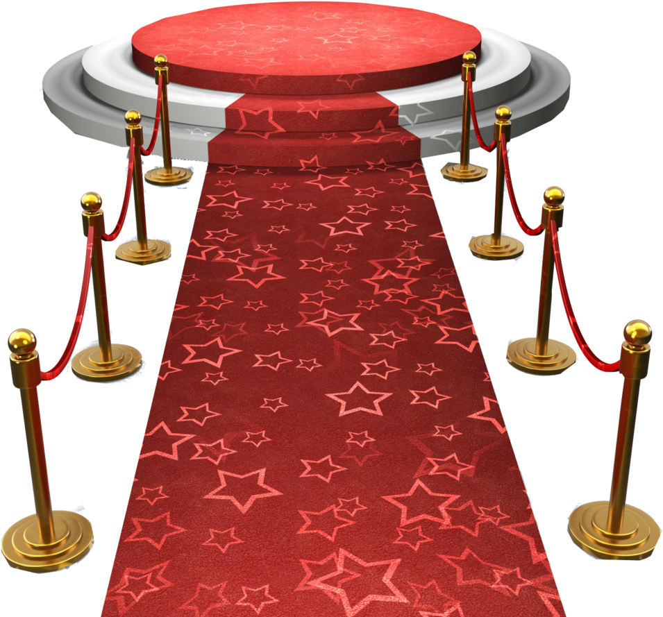 Red Carpet Event Stage Entrance.png PNG Image