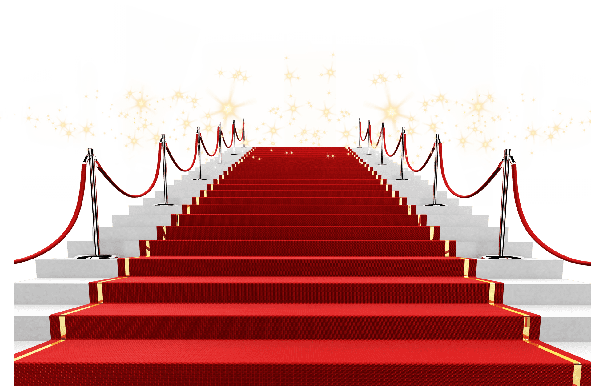 Red Carpet Staircase Event PNG Image