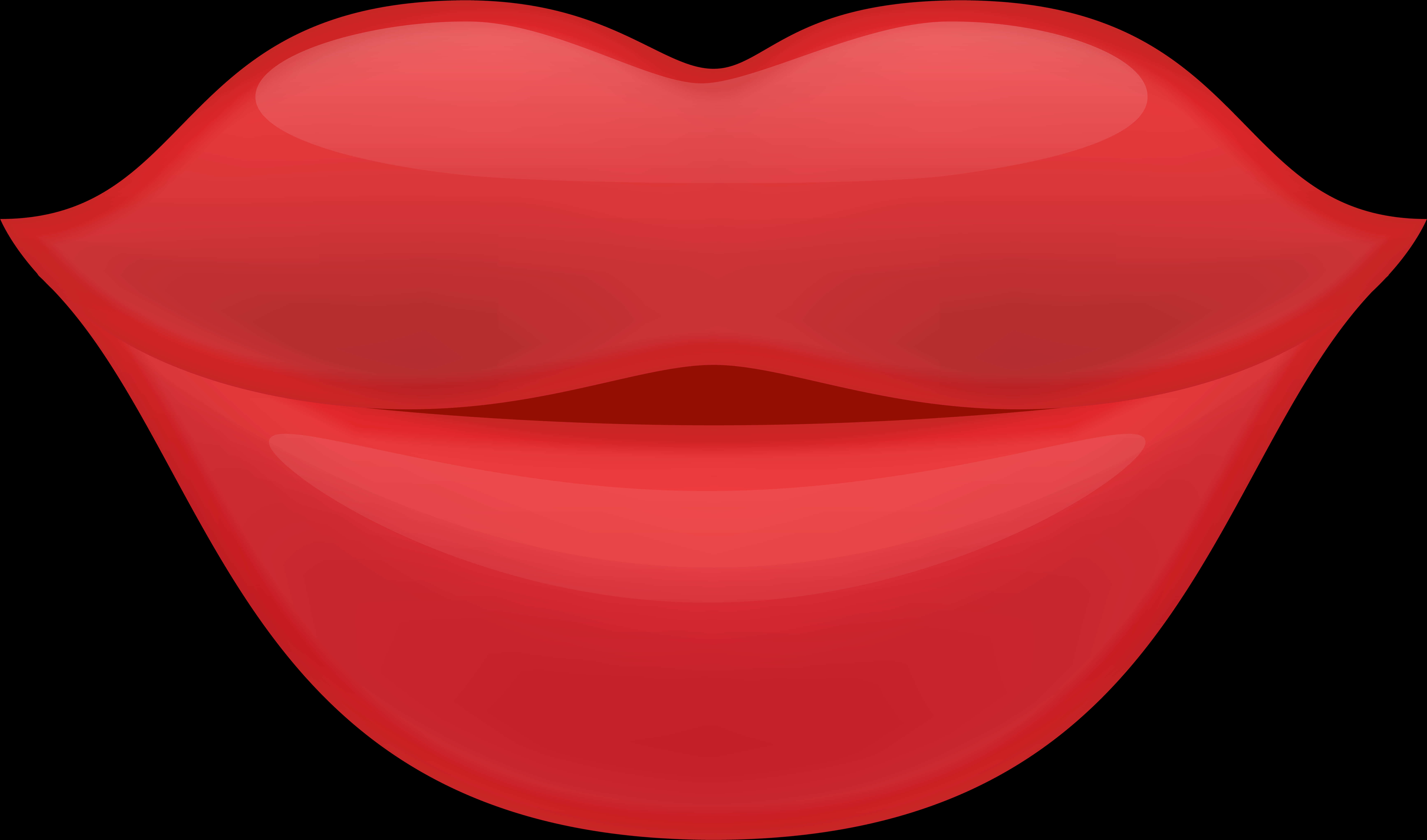 Red Cartoon Lips PNG Image