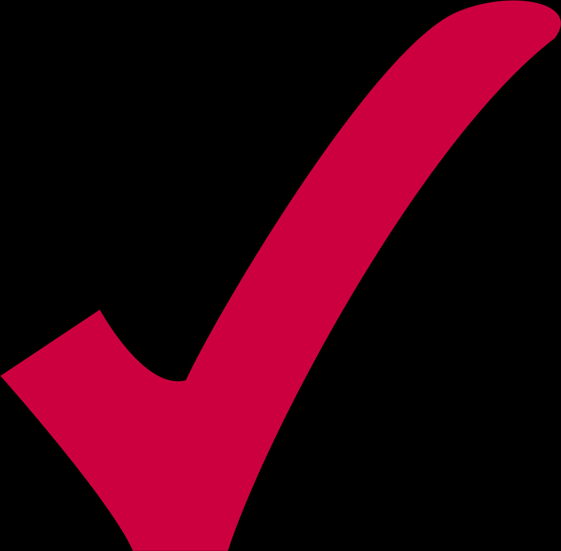 Red Check Mark Graphic PNG Image