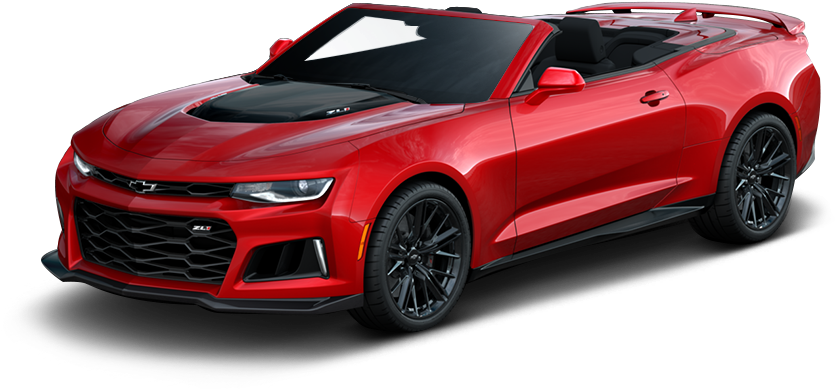 Red Chevrolet Camaro Z L1 Convertible PNG Image