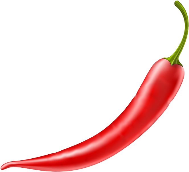 Red Chili Pepper Single PNG Image