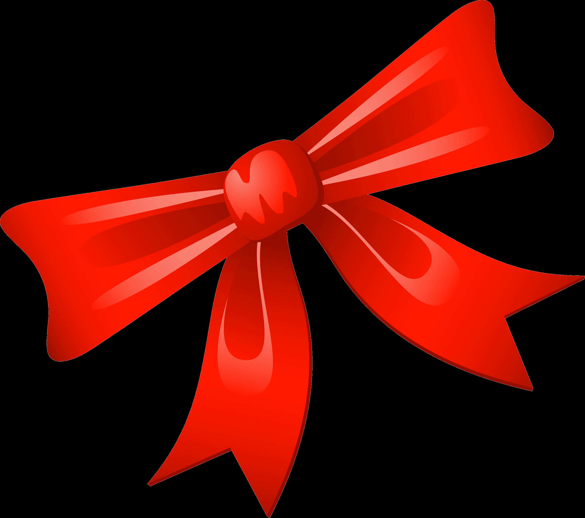 Red Christmas Bow Graphic PNG Image