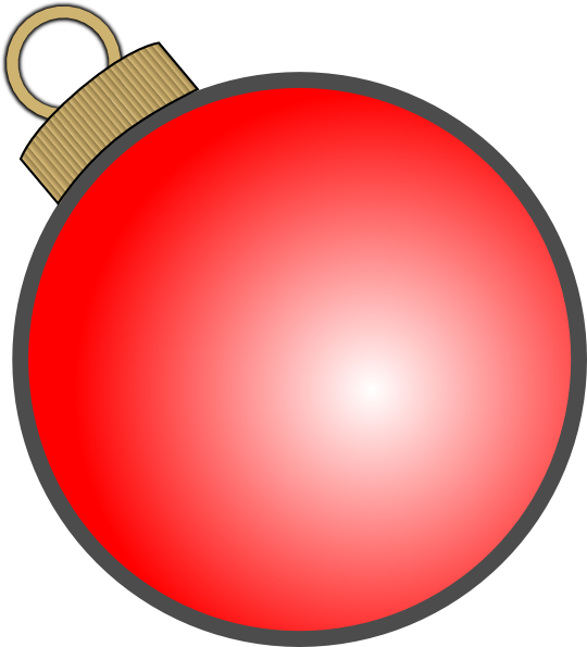 Red Christmas Ornament.png PNG Image