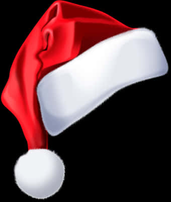 Red Christmas Santa Hat PNG Image