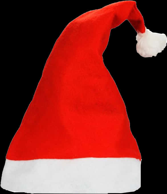 Red Christmas Santa Hat PNG Image