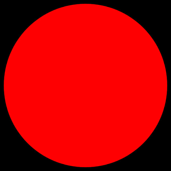 Red Circle Black Background PNG Image