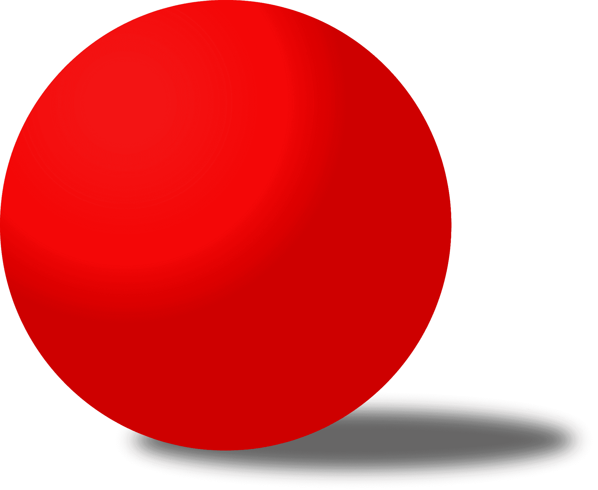 Red Circle Graphic Shadow PNG Image