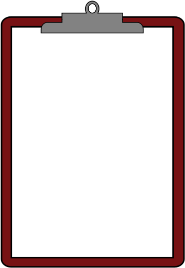 Red Clipboard Empty PNG Image