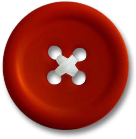 Red Clothing Button PNG Image