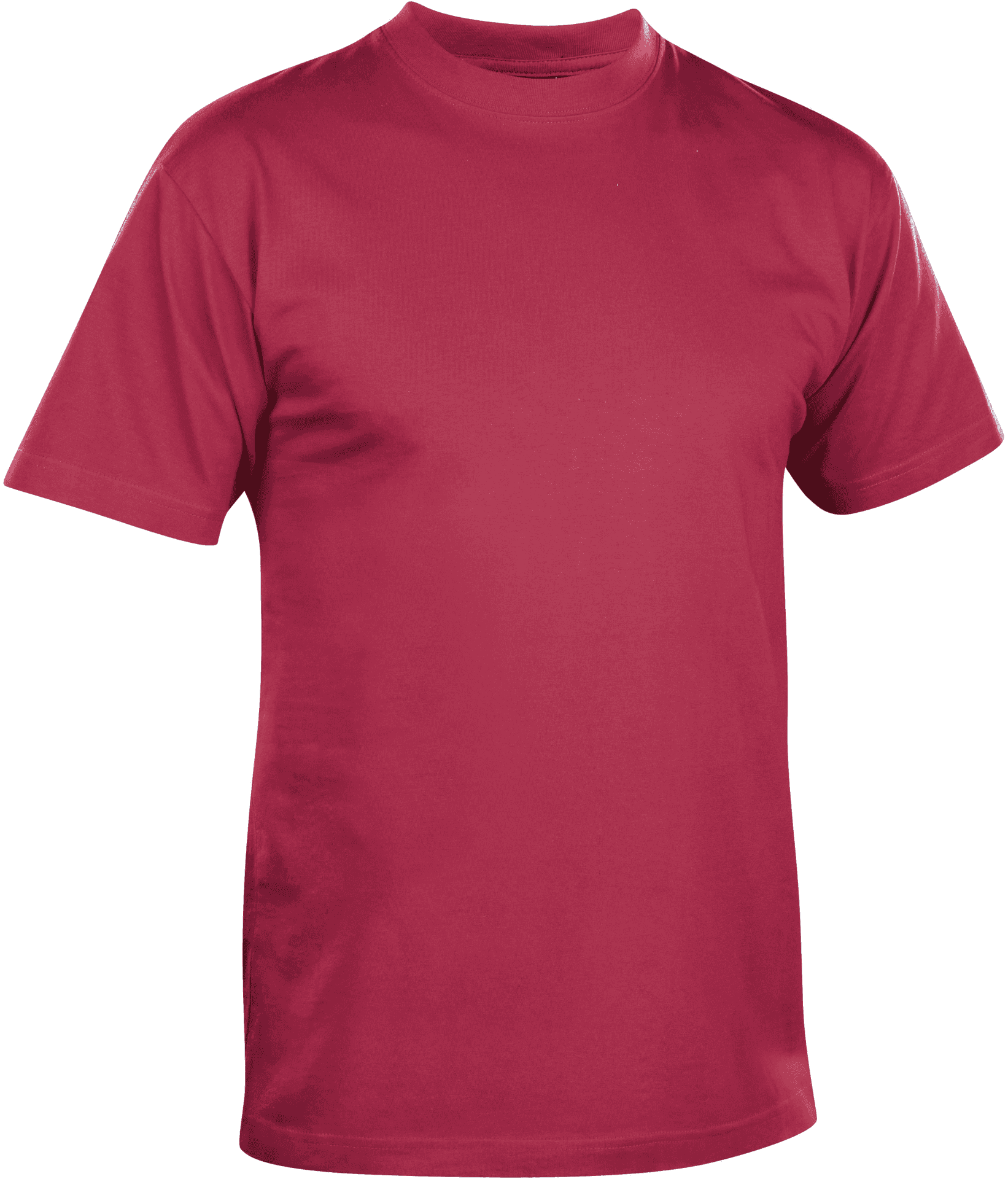 Red Crew Neck T Shirt PNG Image