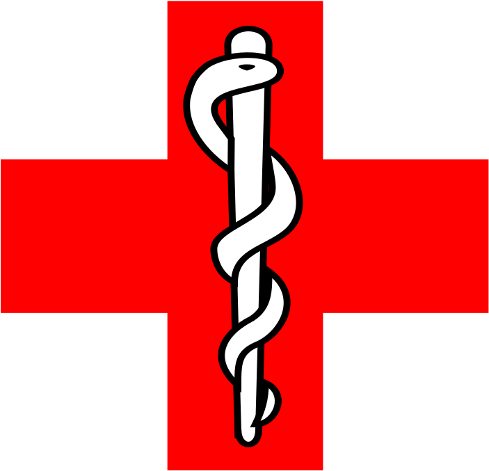 Red Cross Medical Symbolwith Snakeand Staff PNG Image