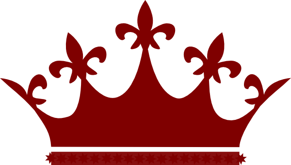 Red Crown Silhouette Graphic PNG Image