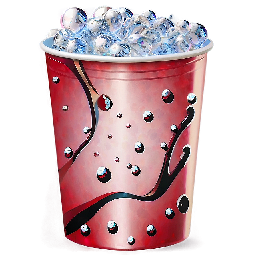 Red Cup With Bubbles Png Ofh71 PNG Image