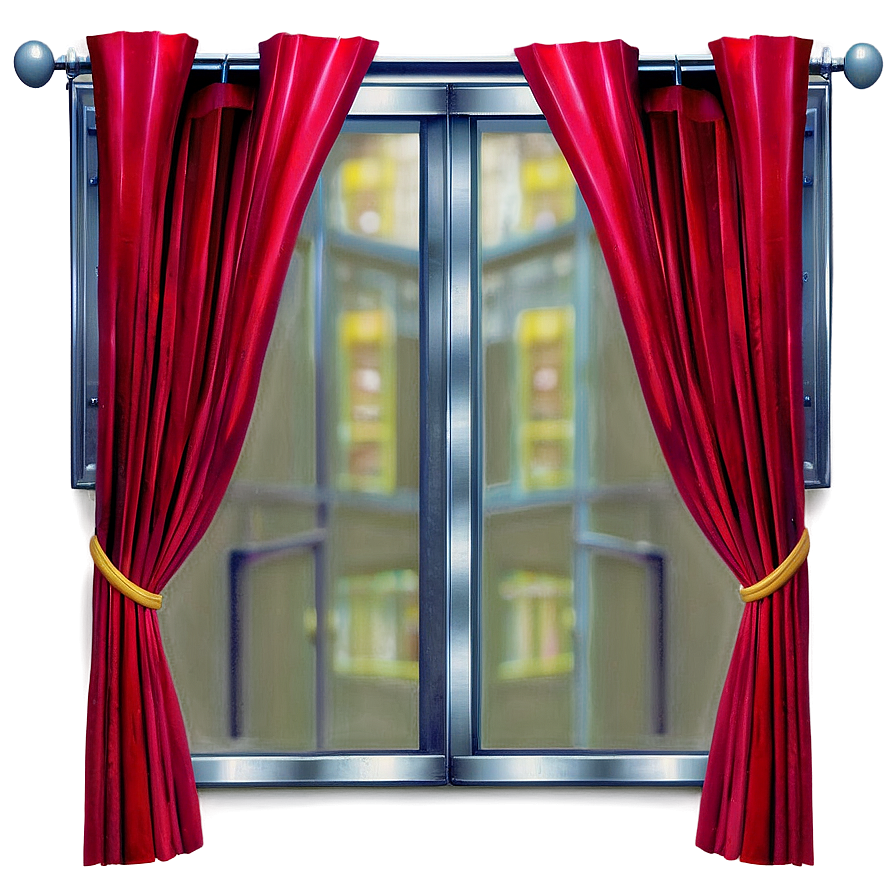 Red Curtains Png 25 PNG Image