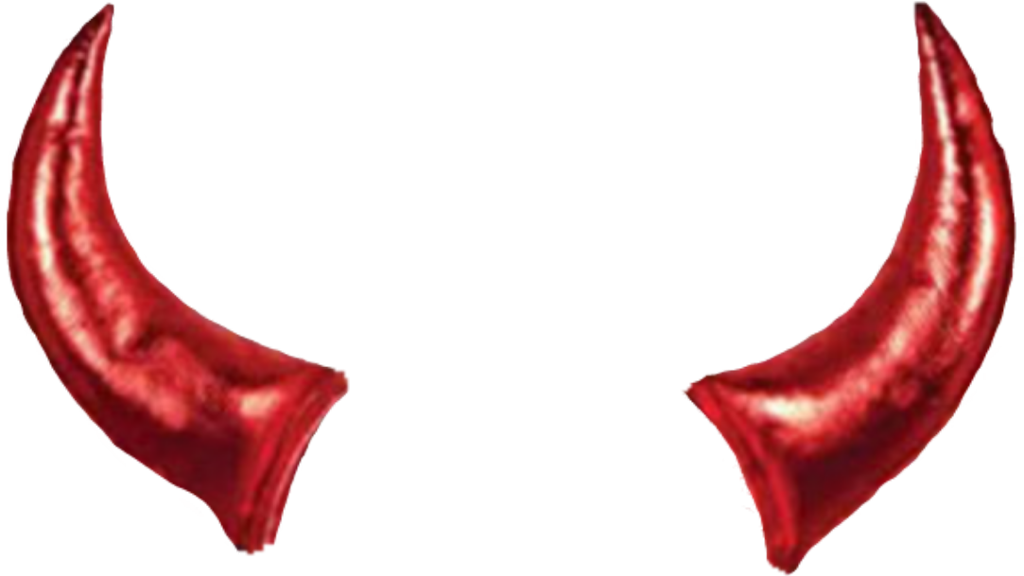 Red Demon Horns PNG Image