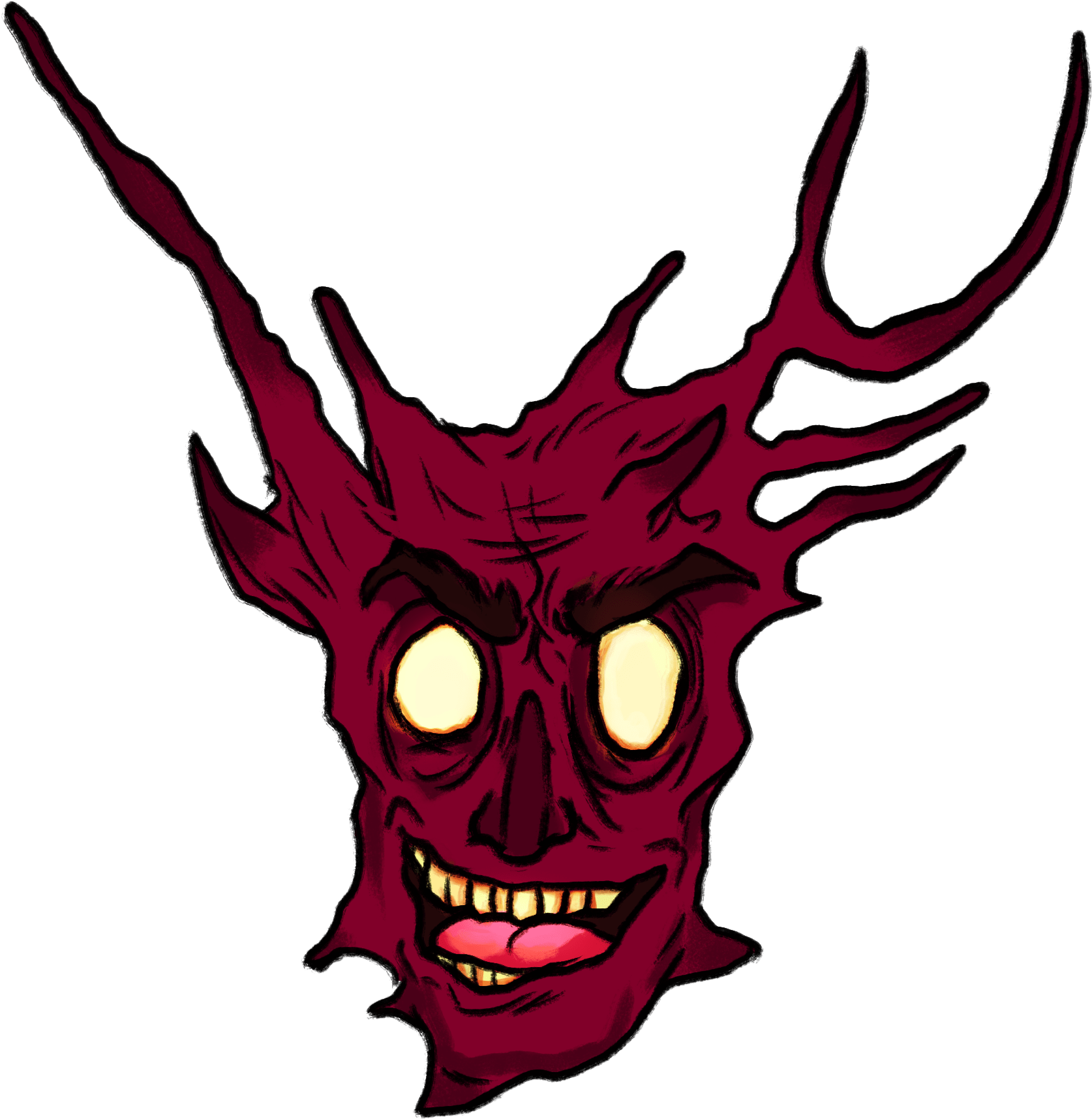 Red Demon Illustration PNG Image