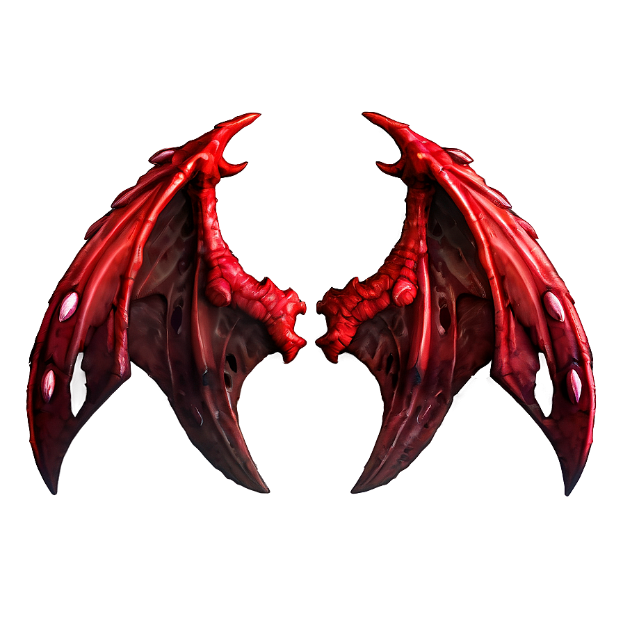 Red Demon Wings Png Puc PNG Image