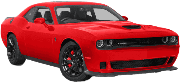 Red Dodge Challenger S R T Hellcat PNG Image